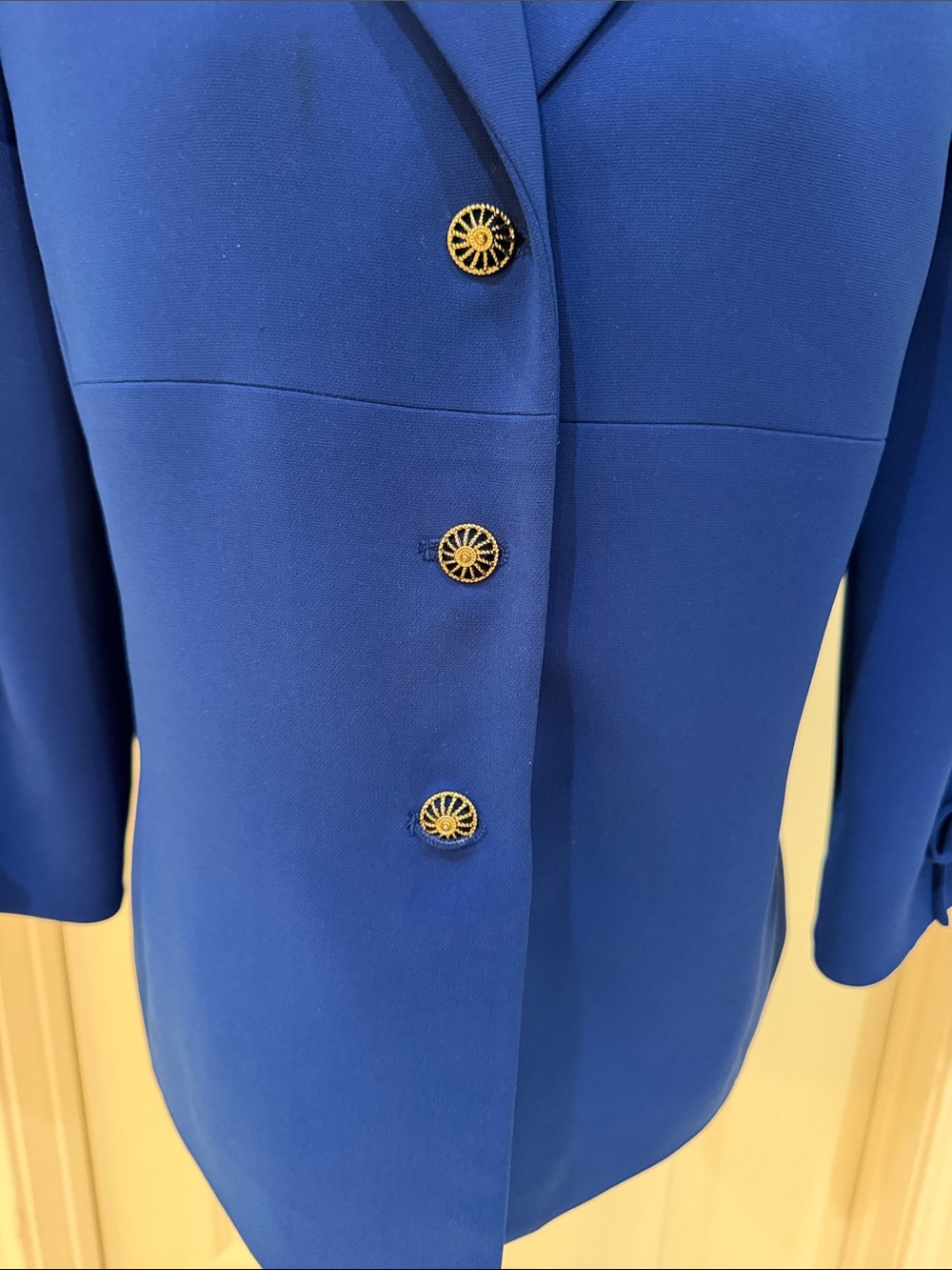 Le Suit Royal Blue Tailored Blazer with Decorative Buttons - Picture 4 of 5